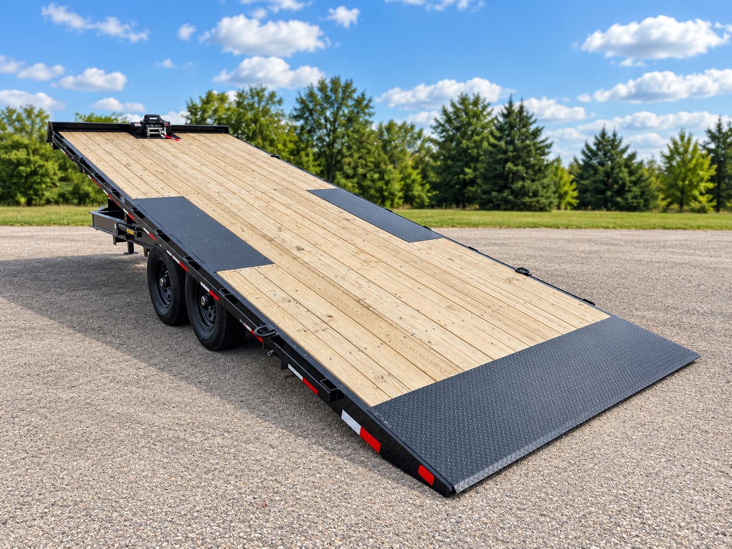 Big Tex 8.5x24' Tilt Deckover Trailer w/ Winch — trailer rental near Appleton WI