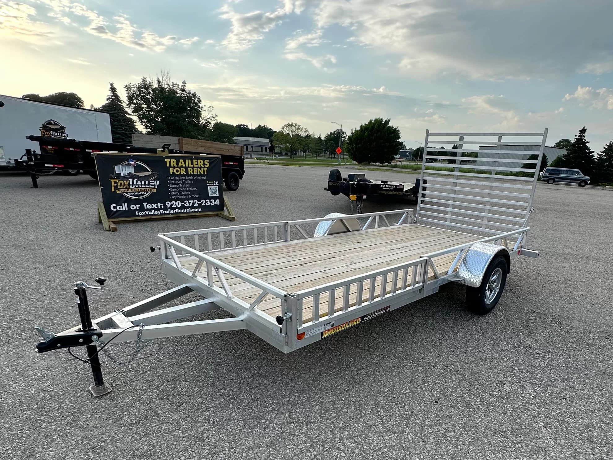 14' Aluminum Utility Trailer — trailer rental near Appleton WI