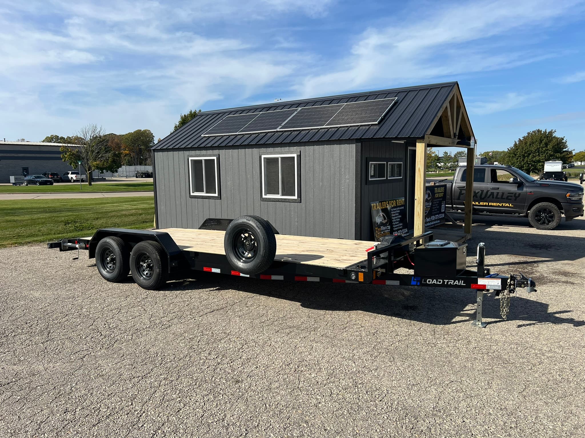 20' Flatbed Car/Truck Hauler w/ Winch — trailer rental near Appleton WI