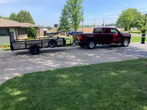 6x10' utility trailer in use