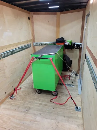 Toolbox in our 6x12' enclosed trailer