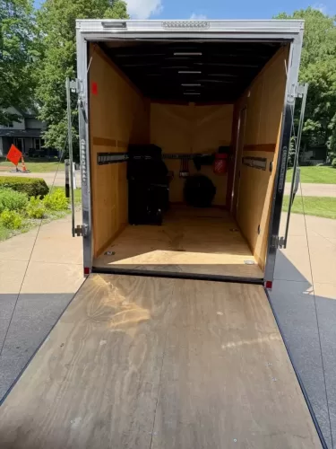 Moving with 6x12' enclosed trailer