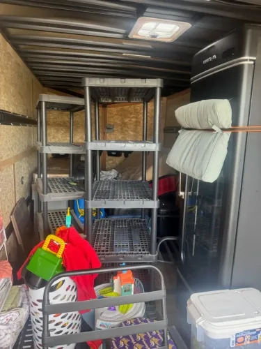 Household belongings in our 8.5x20' enclosed trailer