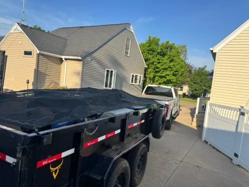 Junk in our 7x14' dump trailer