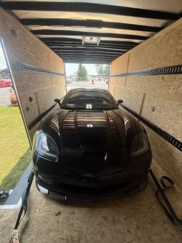 8x20’ enclosed trailer with C6 Corvette