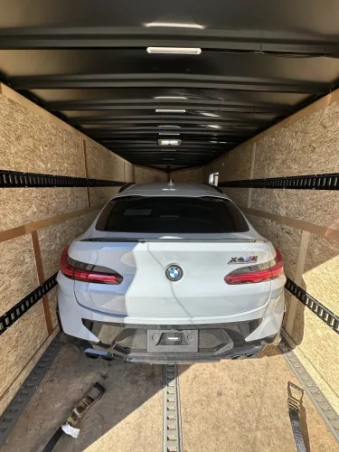 BMW X4M Competition in our 8.5x20' enclosed trailer