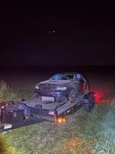 BMW 135i on our 20ft car hauler