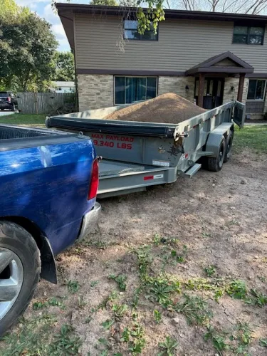 Our 7x14' dump trailer full