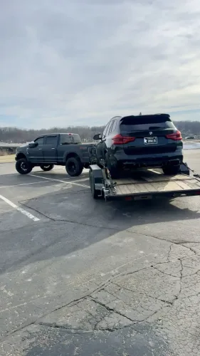 BMW X3 on our 20ft car hauler trailer